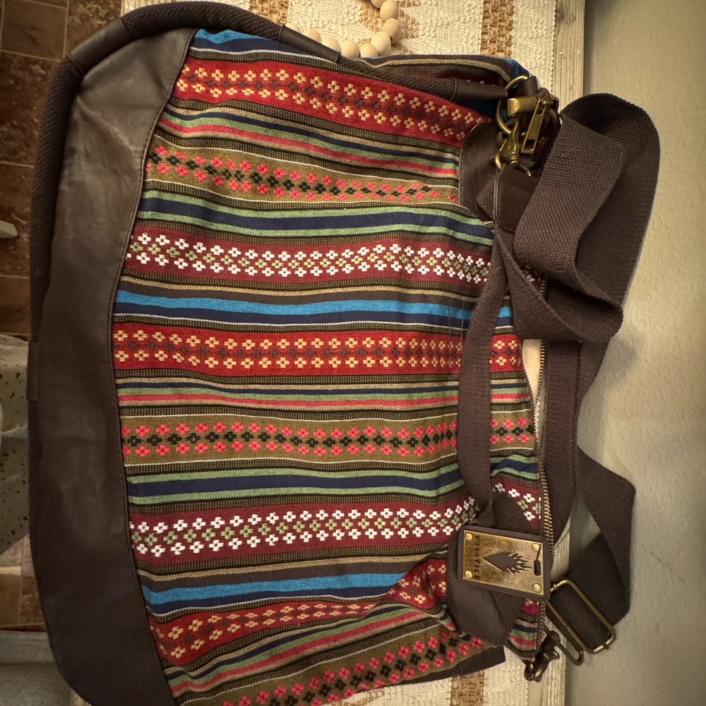 Volatile brand Brown and Multicolor Striped Bag! New!
